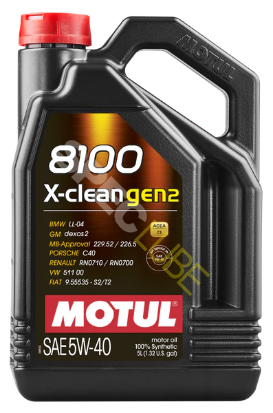 Motul 8100 X-Clean 5W40 Gen 2 5L