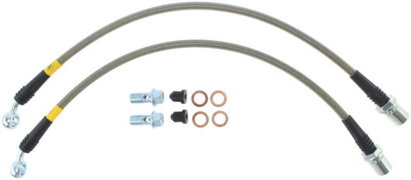 StopTech 01-06 Lexus LS430 Conduites de frein avant en acier inoxydable