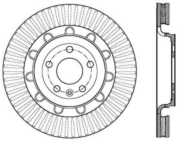 StopTech 17 Ford Flex/ 17 Ford Explorer avec freins robustes, rotor rainuré avant gauche