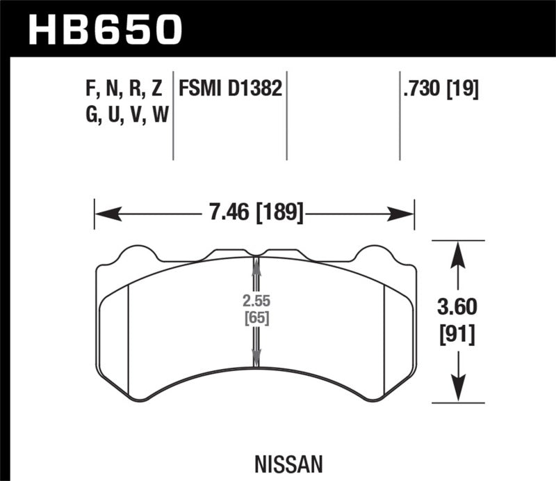 Hawk 09-11 Nissan GT-R HP+ Street Plaquettes de frein avant