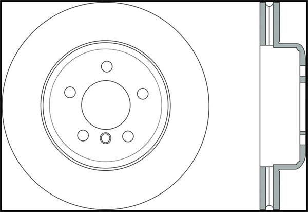 StopTech Sport rainuré 12-16 BMW 640i Rotor Avant Droit