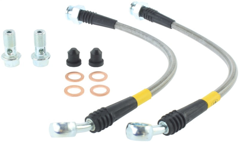 StopTech 03-07 Hummer H2 Conduites de frein arrière en acier inoxydable