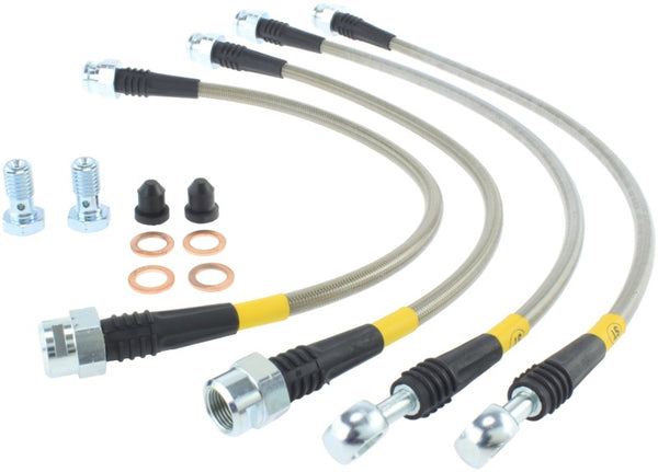 StopTech 07-13 Chevy Suburban/GMC Yukon XL Kit de conduite de frein arrière en acier inoxydable