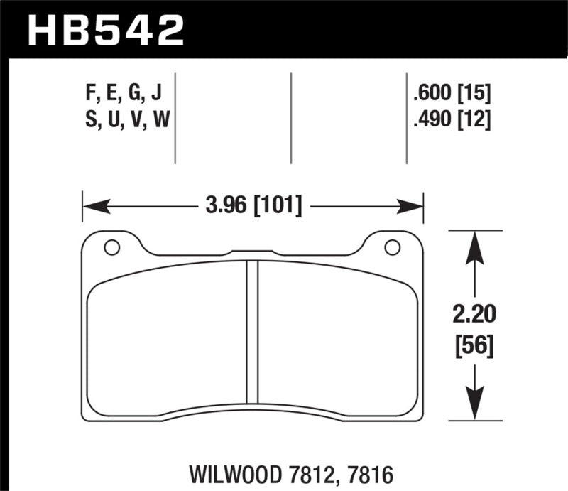 Hawk HB542F.600 HPS Street Brake Pads