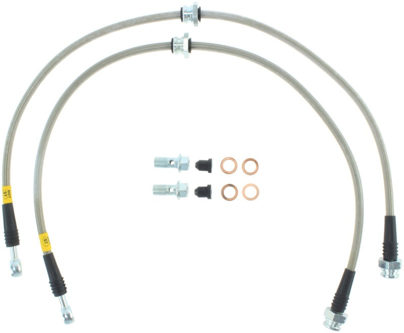 StopTech 03-08 Infiniti FX35/FX45/FX50 Conduites de frein avant en acier inoxydable