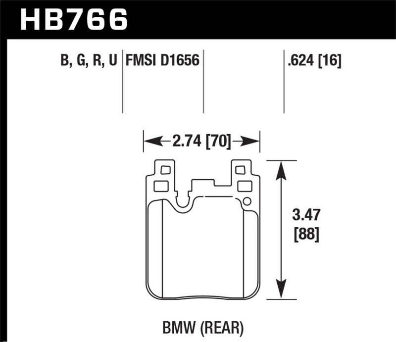 Hawk 14-20 BMW Série 2 / 12-18 BMW Série 3 HP+ Street Plaquettes de frein arrière