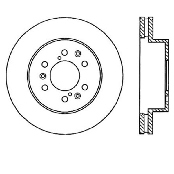 StopTech Power Slot 07 Chevrolet Tahoe Rotor avant gauche