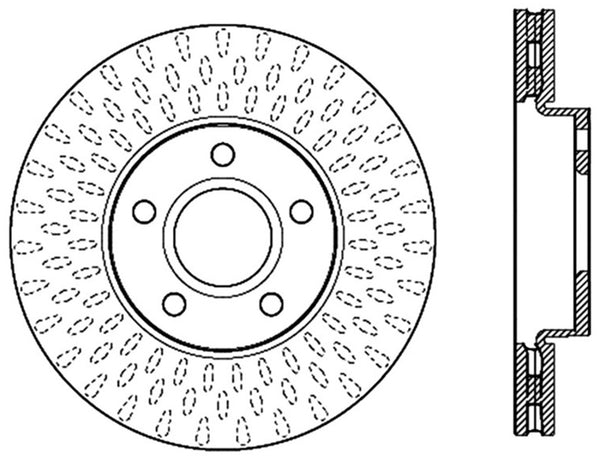 Disque de frein sport rainuré StopTech