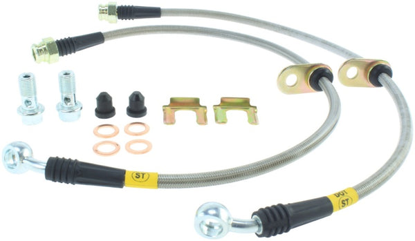 StopTech 04-07 STi & 06-07 WRX Conduites de frein avant en acier inoxydable