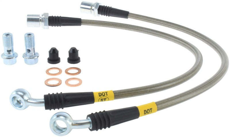 StopTech 01-06 Lexus LS430 Conduites de frein avant en acier inoxydable