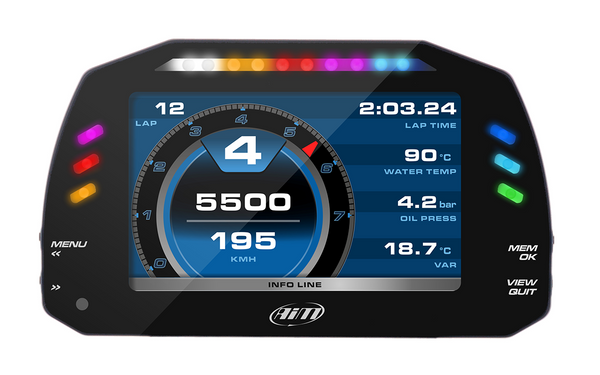 AiM MXS 1.2 5" TFT Dash Logger (Enregistreur de bord) de course