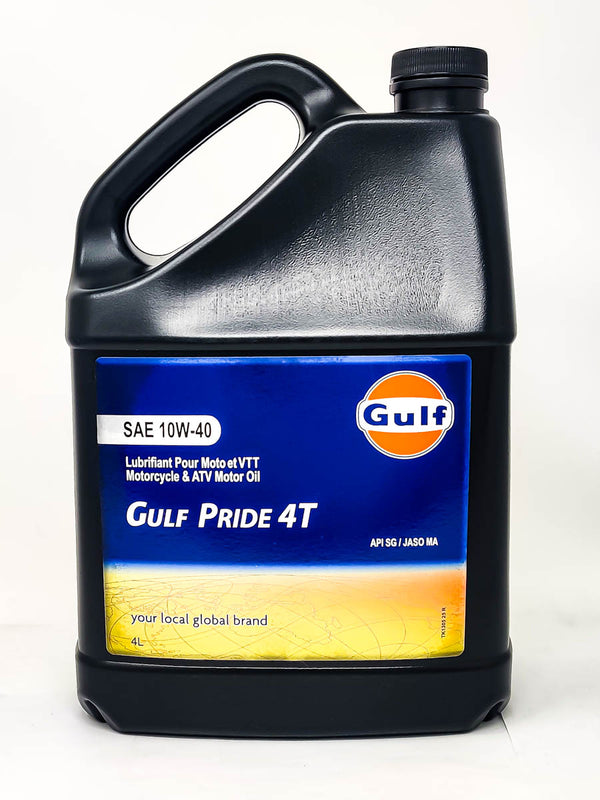 Huile moteur Gulf Pride 4T 10W40 - 4L