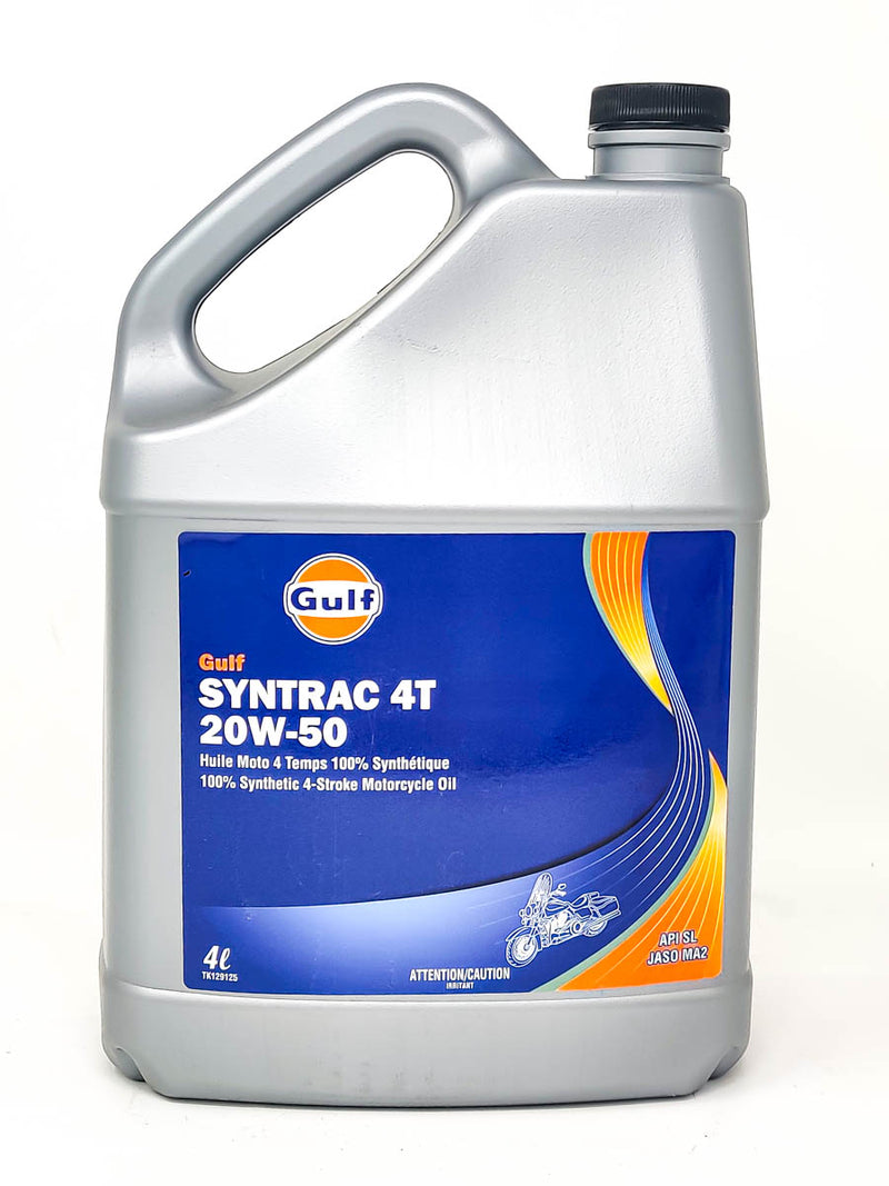 Gulf Syntrac 4T 20W50 Motor Oil - 4L