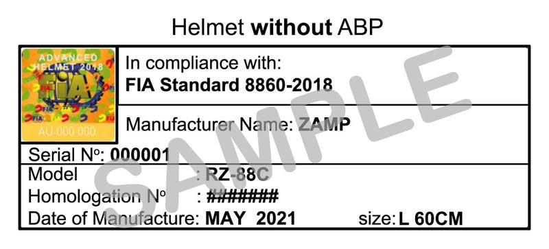 Casque Zamp RZ-88C Carbone