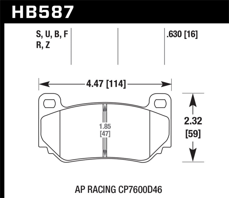 Hawk 2002-2004 Audi A6 (disques avant 320 mm) HPS 5.0 plaquettes de frein arrière