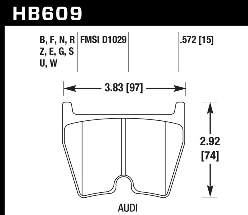 Hawk 08-15 Audi R8 DTC-70 Plaquettes de frein avant course