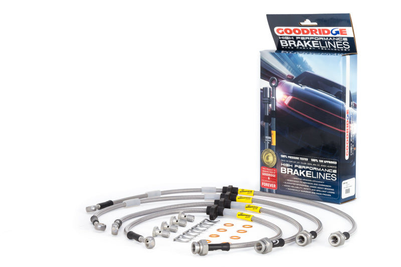 lignes de frein en acier inoxydable Goodridge 91-95 Acura Legend