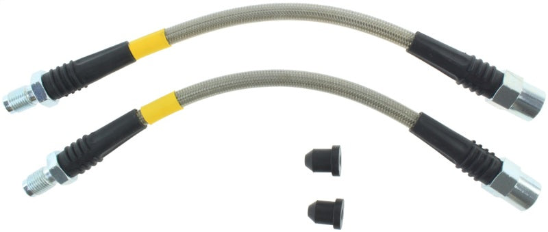 StopTech 94-97 BMW 840CI / 90-97 850CI/850CSI/850i Kit de conduite de frein arrière en acier inoxydable