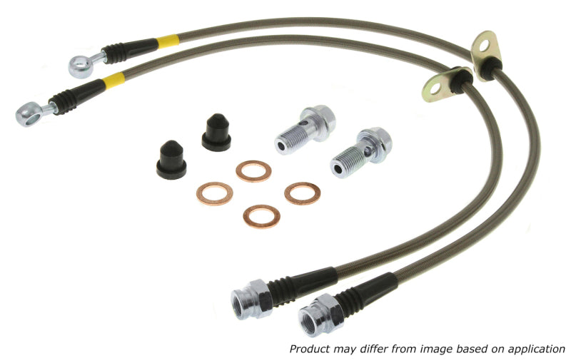 StopTech 10-15 BMW 550i Conduites de frein avant en acier inoxydable