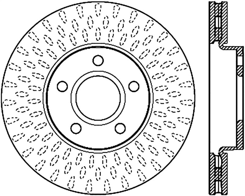 Disque de frein sport rainuré StopTech