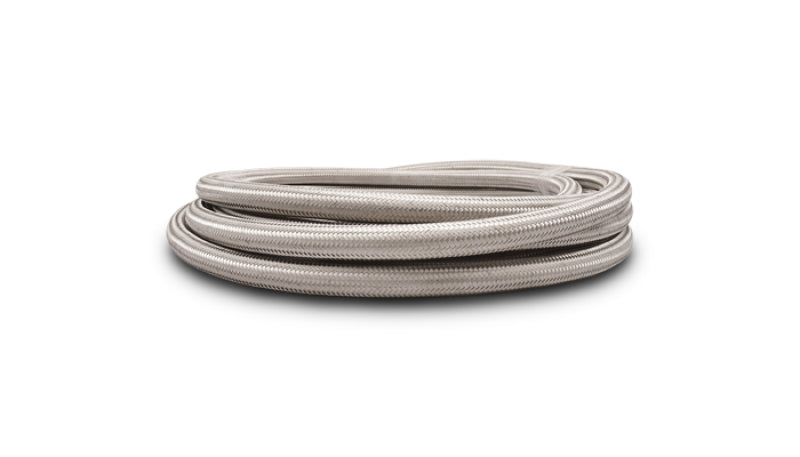 Vibrant -6 AN SS Braided Flex Hose (10 foot roll)